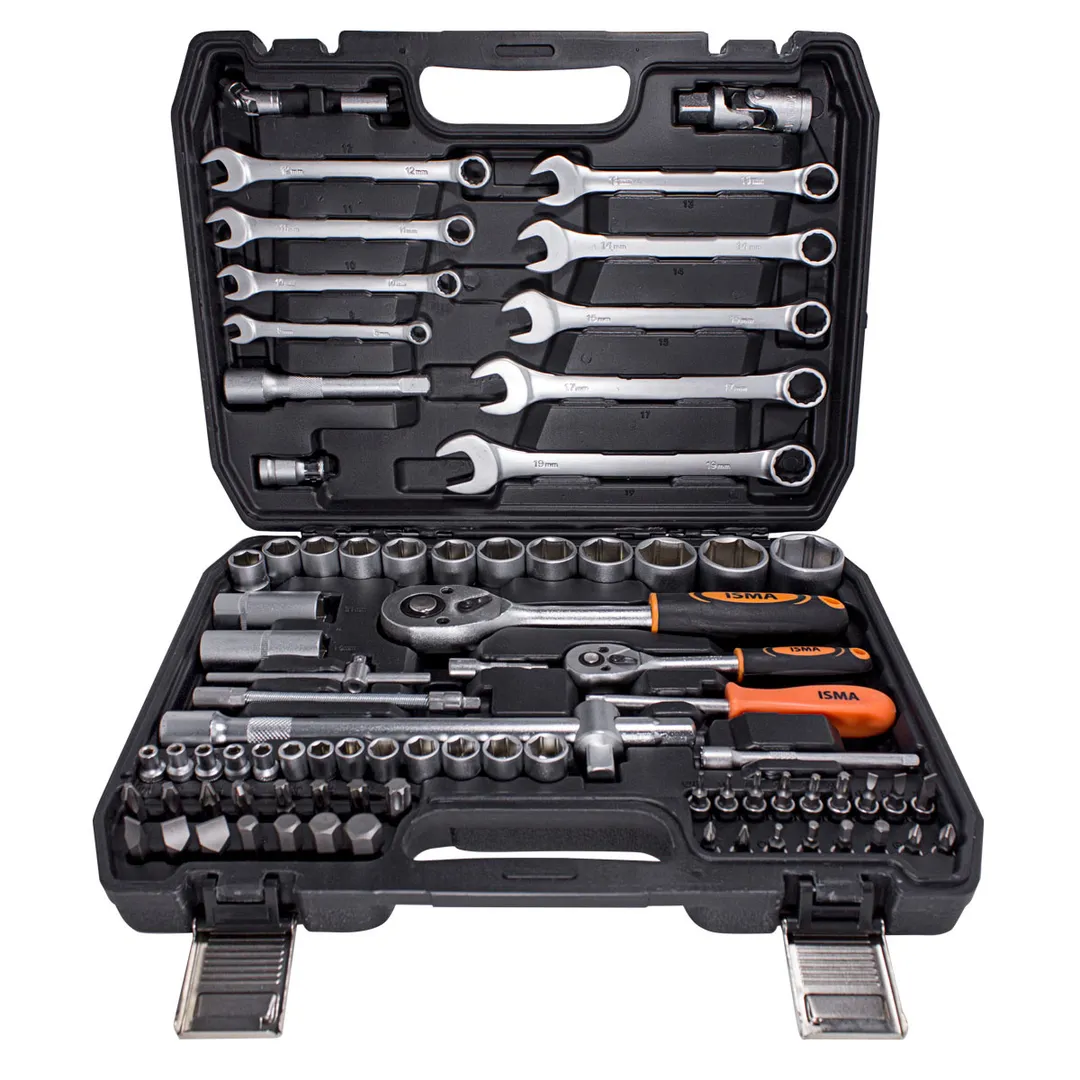 Набор инструментов 82 пр. 1/4''&1/2'', 6-гр. ISMA ISMA-4821-5