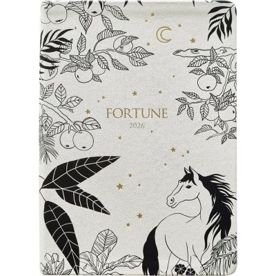 Ежедневник датированный "Fortune" на 2026 год, А5, белый