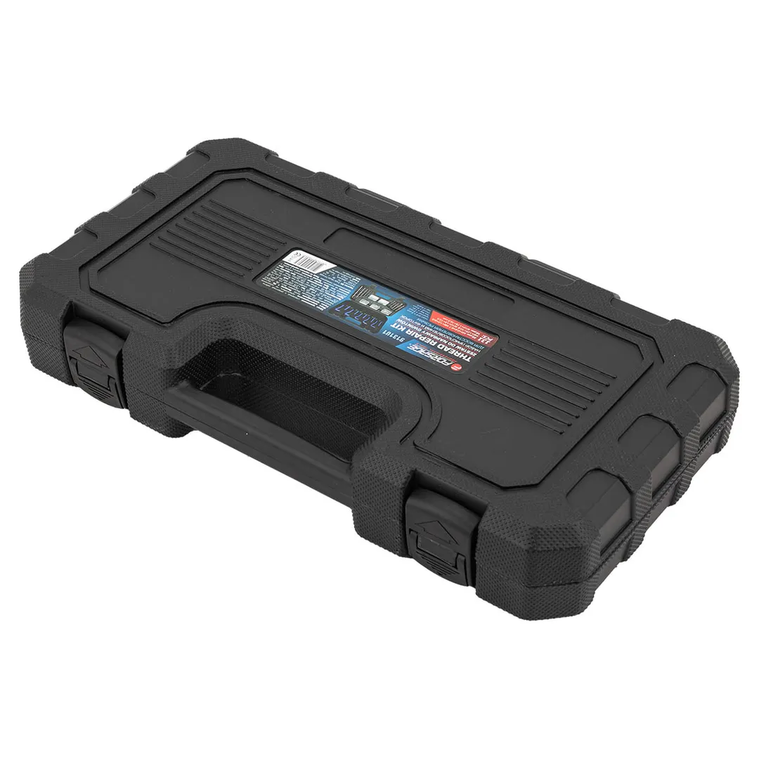 Набор приспособлений и футорок для восстановления резьбы М5х0,8 М6х1,0 М8х1,25 М10х1,5 М12х1,75 131 пр Forsage F-9131U1