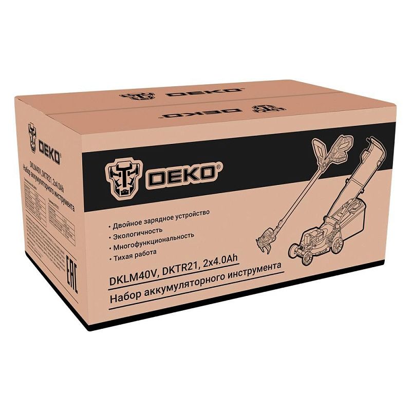 Набор садового аккумуляторного инструмента (DKLM40V, DKTR21) 081-2035 DEKO 081-2035