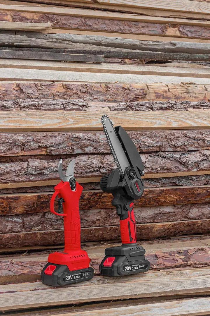 Набор cадового аккумуляторного инструмента, ForceKraft FK-WT02F1235