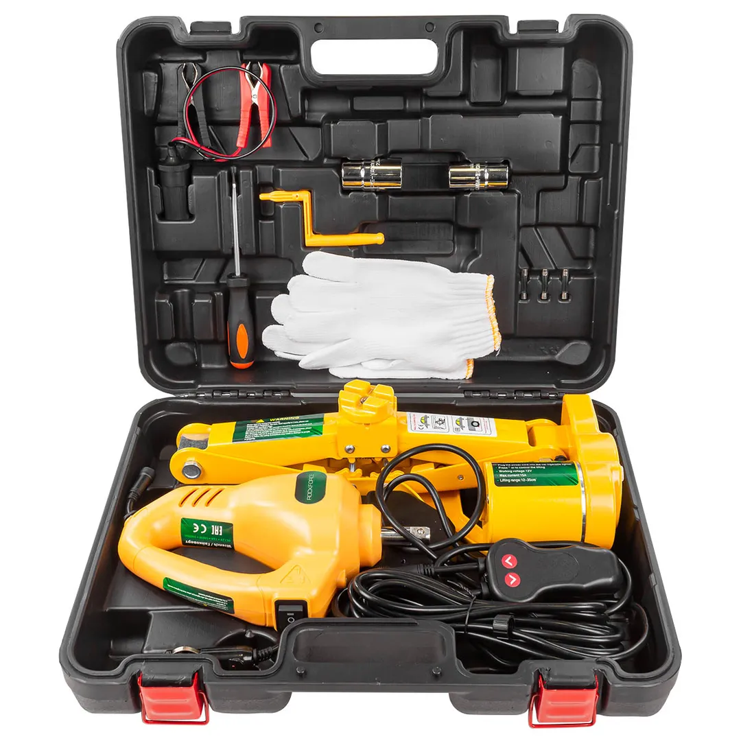 Домкрат механический "ромб" в комплекте с аксессуарами RockFORCE RF-101010