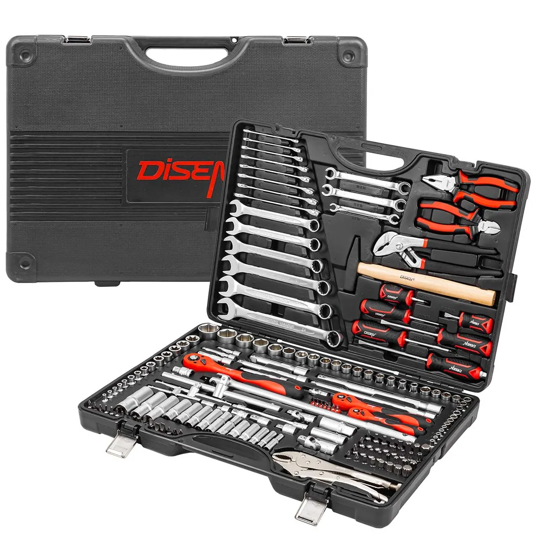 Набор инструментов 180 пр 1/4''&3/8''&1/2' DISEN DS-41802-5