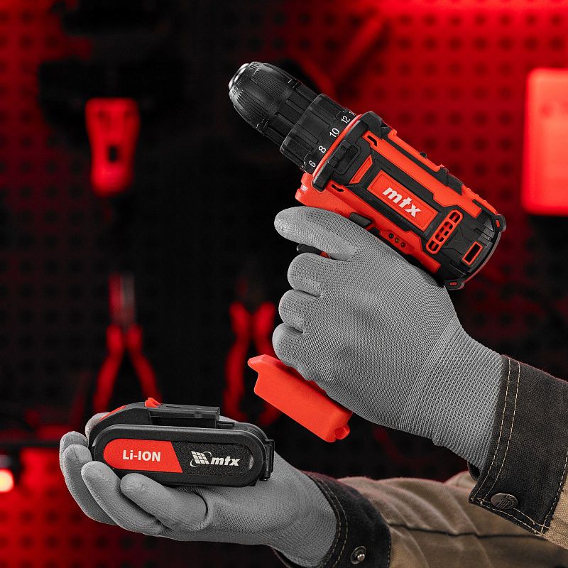 Дрель-шуруповерт аккумуляторная CDS-20, Li-Ion, 20 В MTX 26186