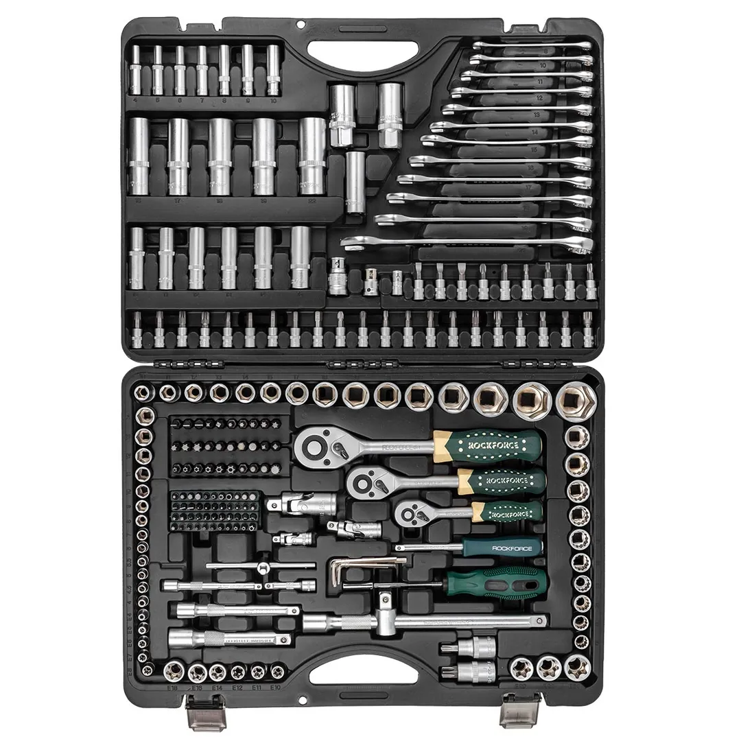Набор инструментов 216+3шт 1/4"&3/8"&1/2" 6-гр RockForce RF-38841+3