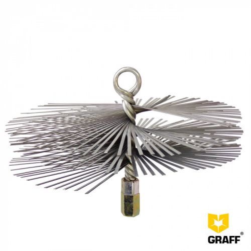Щетка стальная круглая для чистки дымоxода GRAFF