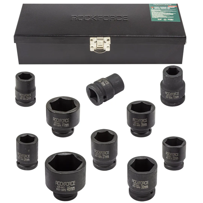 Набор головок ударных 17-46 мм 3/4'' 6-гр 10 пр RockForce RF-6101-5MPB
