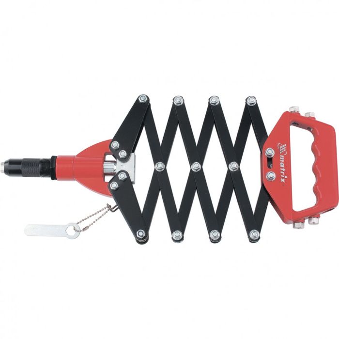 Заклепочник 800 мм, ''Гармошка'', усиленный, заклепки 2,4-3,2-4,0-4,8 мм Matrix 405505