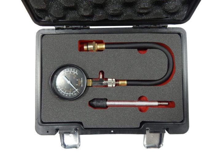Тестер компрессии бензинового двигателя, удлинитель гибкий 310 мм Forsage F-903G7D