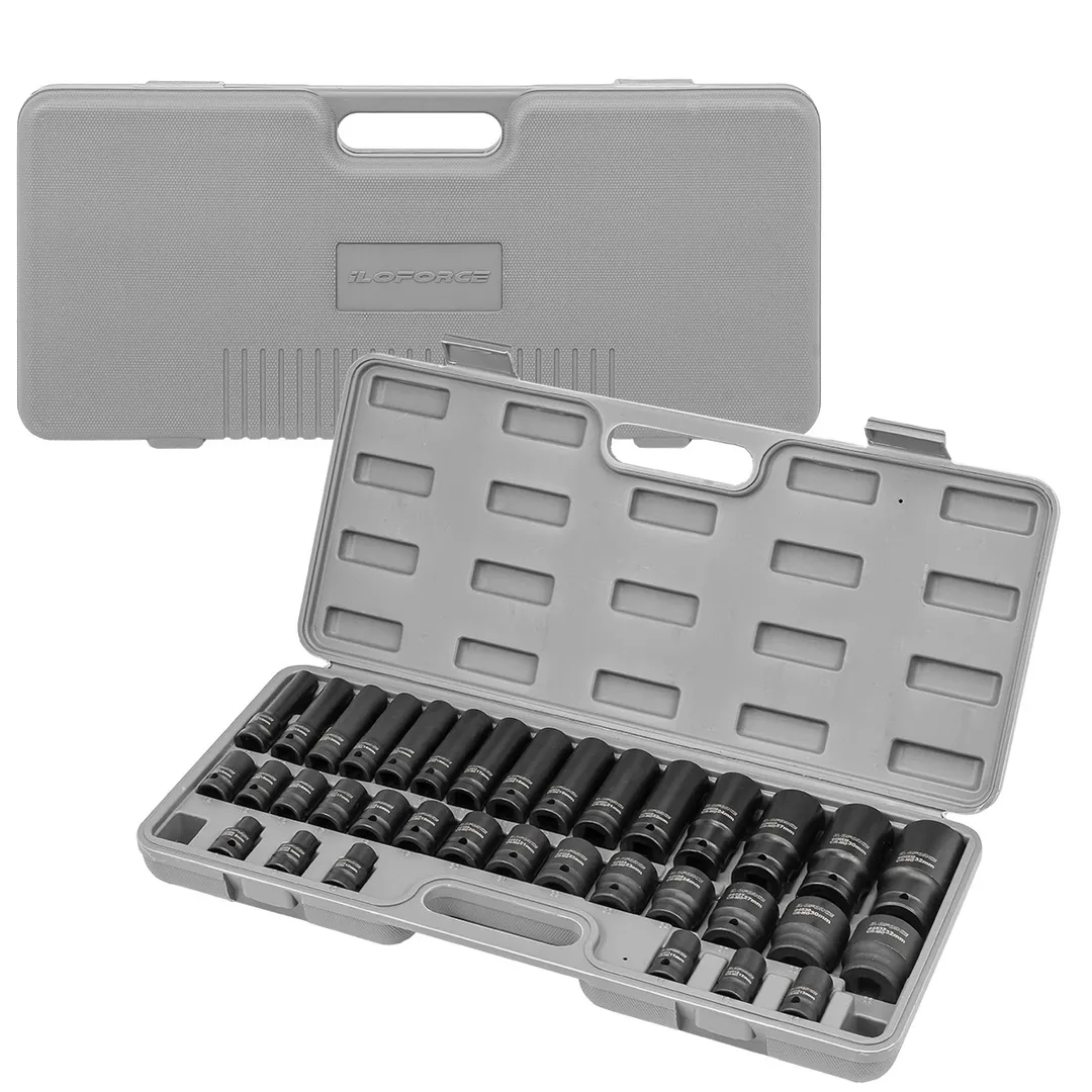 Набор ударных головок 10-32 мм 35 пр, 1/2'' 6-гр ILOforce IF-4353-5K