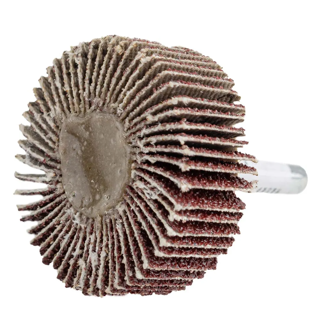 Круг шлифовальный лепестковый P80, 40х15 мм, цанга 6 мм, max 10 000 об/мин RockForce RF-FD680Р