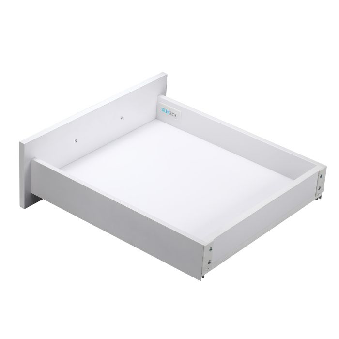 Система ящиков AKS L-550 белый низкий SOFT CLOSE H=90 ДСП 16мм SLIMBOX 73087