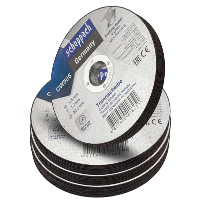 Круг отрезной по металлу 125х1,2х22,2 мм, 40 шт Scheppach Sch-CW505[40шт к-т]