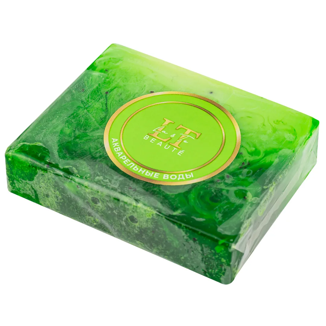 Мыло твердое ручной работы с добавлением эфирных масел ''Акварельные воды'' La and Te beaute LT-6198(+ уп)
