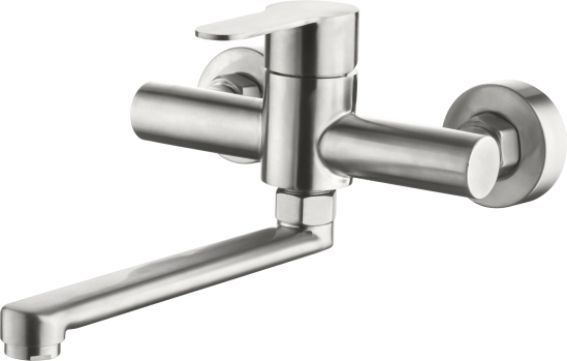 Смеситель для кухни НАСТЕННЫЙ, мойки из нержавеющей стали SUS304, сатин L74603 Ledeme