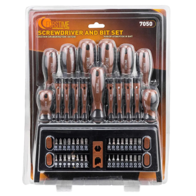 Набор отверток SL, PH, отверток для точных работ SL, PH, Torx, биты SL, PH, PZ, Torx, HEX, Square Head 50 пр FORSTIME FT-7050