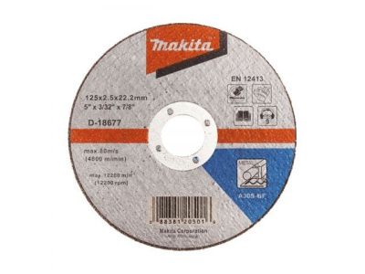 Круг отрезной 125х2.5x22.2 мм для стали плоский A30S