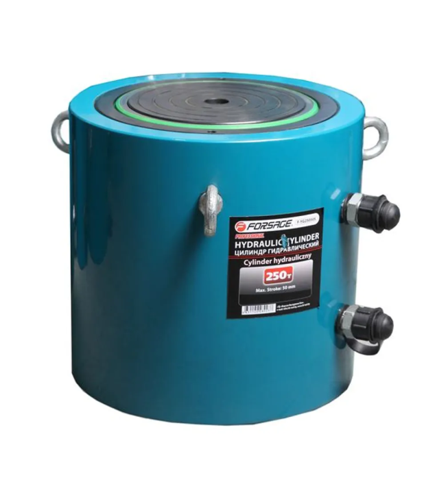 Цилиндр гидравлический двойного действия 250 т, ход штока 50 мм, общий Ø270 мм, L261 мм, 700bar Forsage F-YG25050S