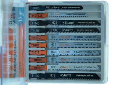 Набор пилок по дереву для лобзиков, 10 шт., Sturm! 5250502