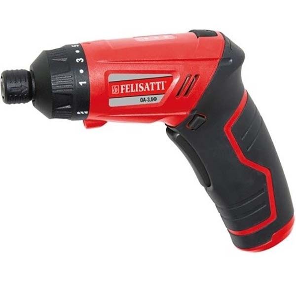 Отвертка электрическая аккумуляторная (кейс), 3,6 В., Li-ion, 210 об/мин., 5 Нм., НЕХ 1/4", 40 предм. Felisatti ОА-3,6Ф(кейс) Felisatti