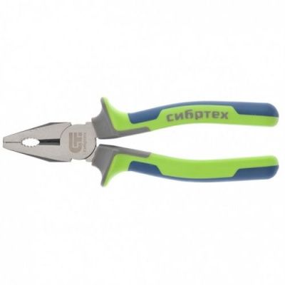 Плоскогубцы комбинированные, 160 мм, фосфатирование, трехкомпонентные рукоятки Сибртех 17053