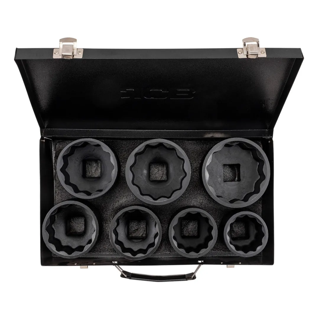 Набор ударных головок 7 пр 1'' 12-гр JCB JCB-8071-9MPB