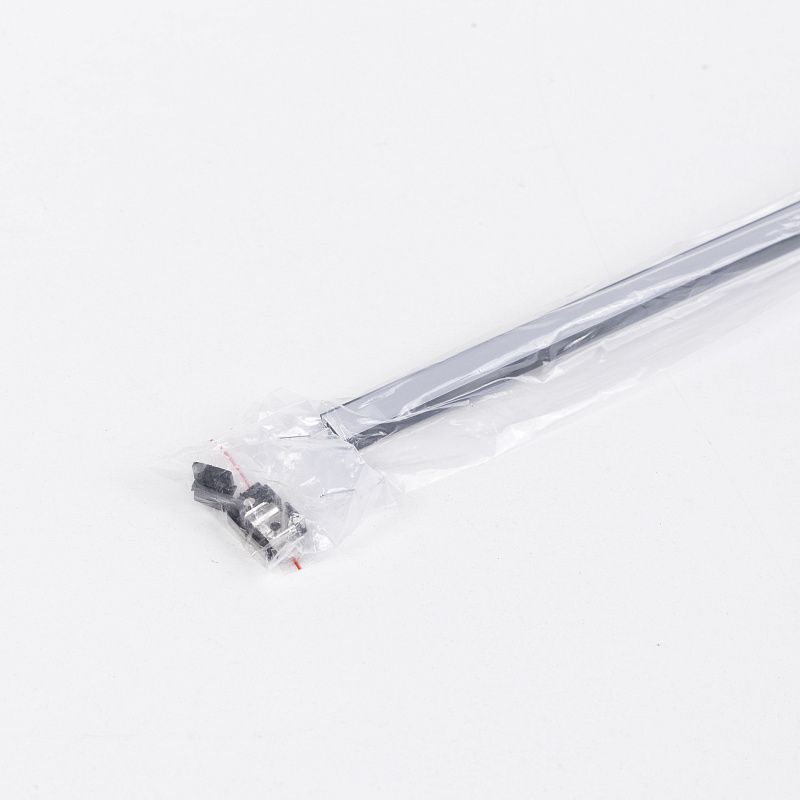 Профиль алюминиевый накладной SIRIUS-1407S с экраном, цвет черный, 2м, в комплекте 4 заглушки и 4 крепления, AKS 121507