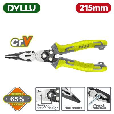 Длинногубцы комбинированные 215мм DYLLU DTPL2768