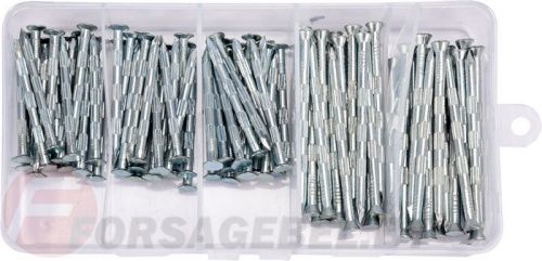 Набор оцинкованных гвоздей для бетона 106 шт. Yato YT-36510