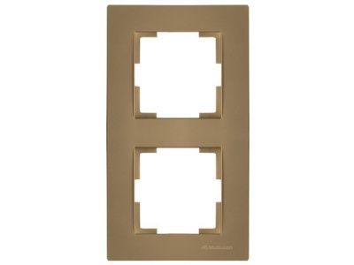 Рамка 2-ая вертикальная золотая, RITA, Mutlusan 2220 800 2280