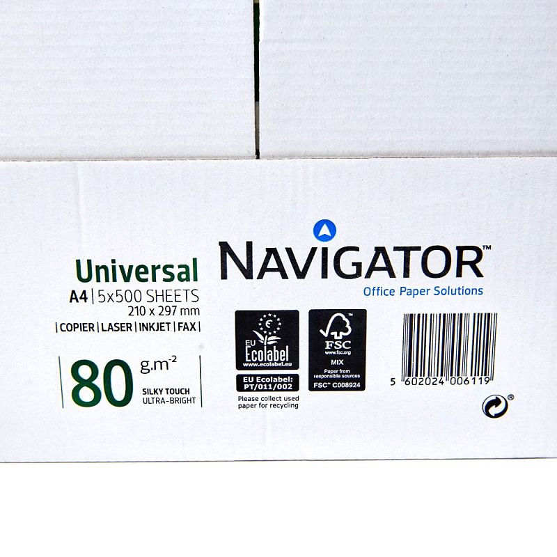 Бумага "Navigator Universal", А4, 500 листов, 80 г/м2