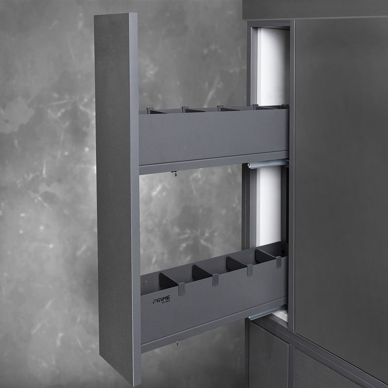 Выдвижная корзина-карго 150 ICON крепл.боковое/правое, графит PRIME by AKS 115623