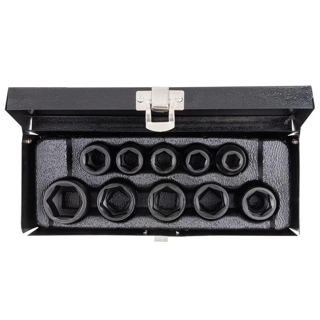 Набор ударных головок 10-24 мм, 10 пр, 1/2'' 6-гр JCB JCB-4101-5MPB