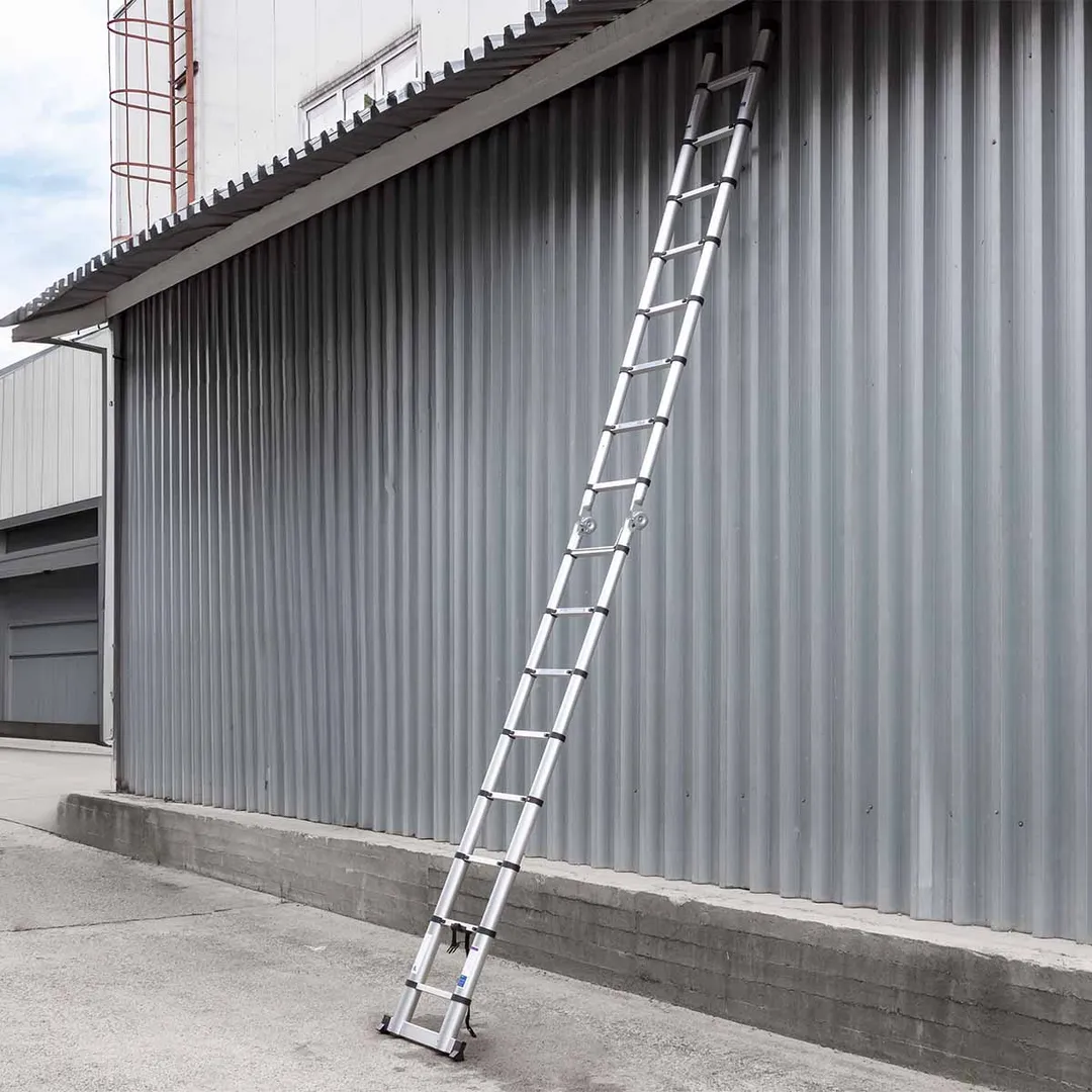 Лестница-стремянка телескопическая алюм. бытовая 2.5+2.5 м 8+8 ступ. Scheppach Sch-UP250-M