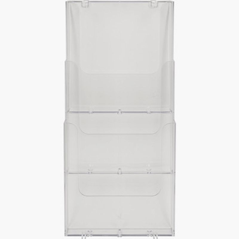 Модуль настенный "Exacompta", 3 отделения, вертикальный, прозрачный