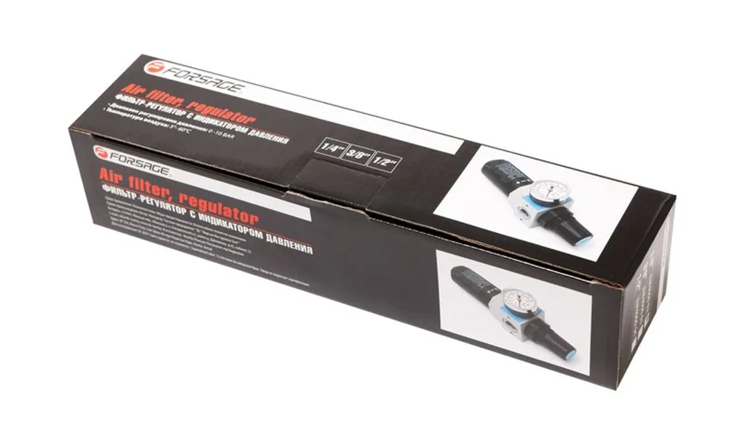 Фильтр-регулятор с индикатором давления для пневмосистем ''Profi'' 1/4'' Forsage F-EW4000-02