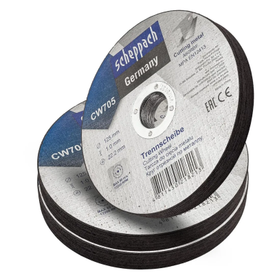 Круг отрезной по металлу 125х1.0.х22,2 мм, 30 шт Scheppach Sch-CW705[30шт к-т]