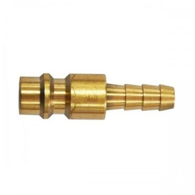 Штуцер пневматический быстроразъемный, "елочка" 12 мм, латунь H-D HD-UQ6B-12