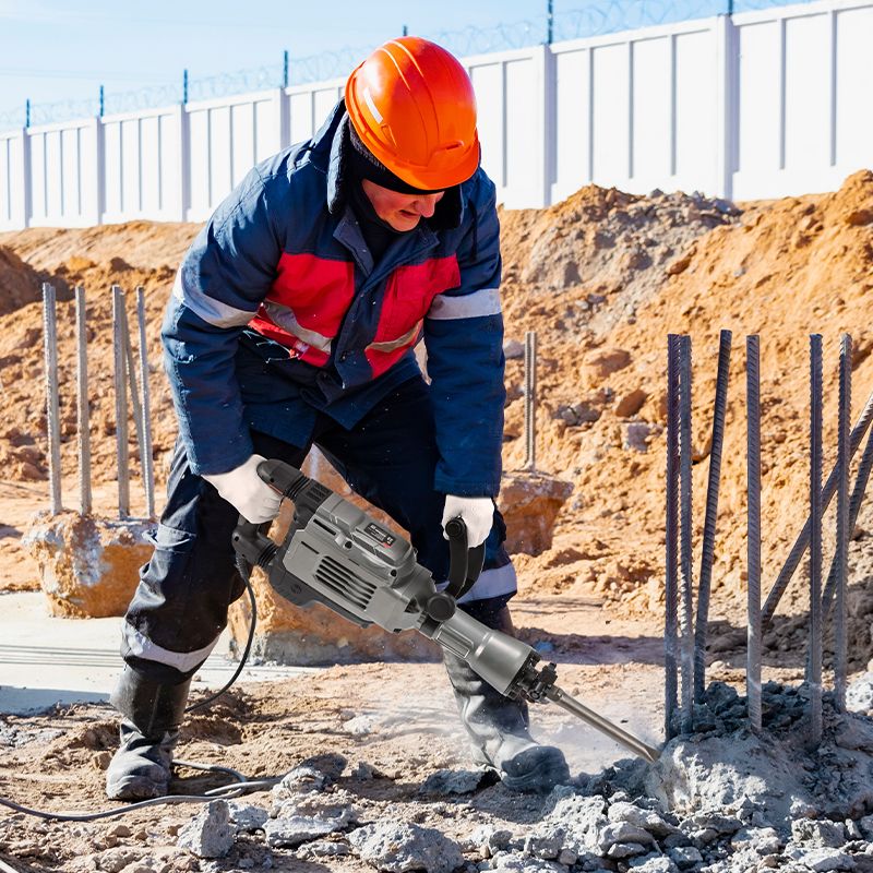 Молоток отбойный Deli RS DE-DG15-2E 1800 Вт, 65 Дж, 2100 уд/мин, кейс