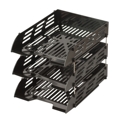 Модуль горизонтальный "Эсир", на 3 лотка, черный