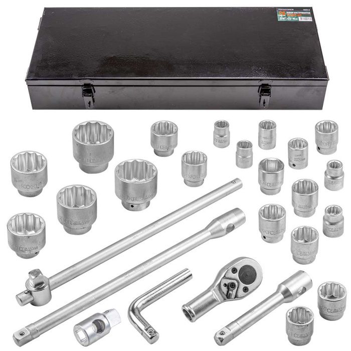 Набор головок 17-65 мм 26 пр. 3/4"&1" 12-гр. RockForce RF-68263-9
