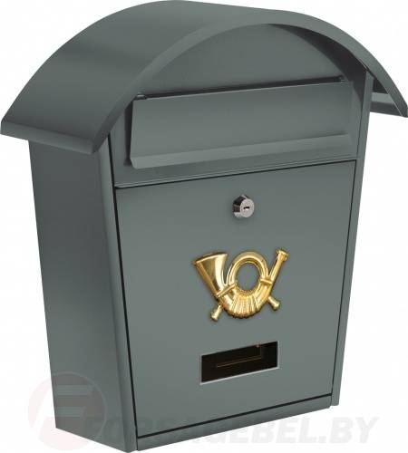 Ящик металлический почтовый 380х320х105 мм. серый Vorel 78586
