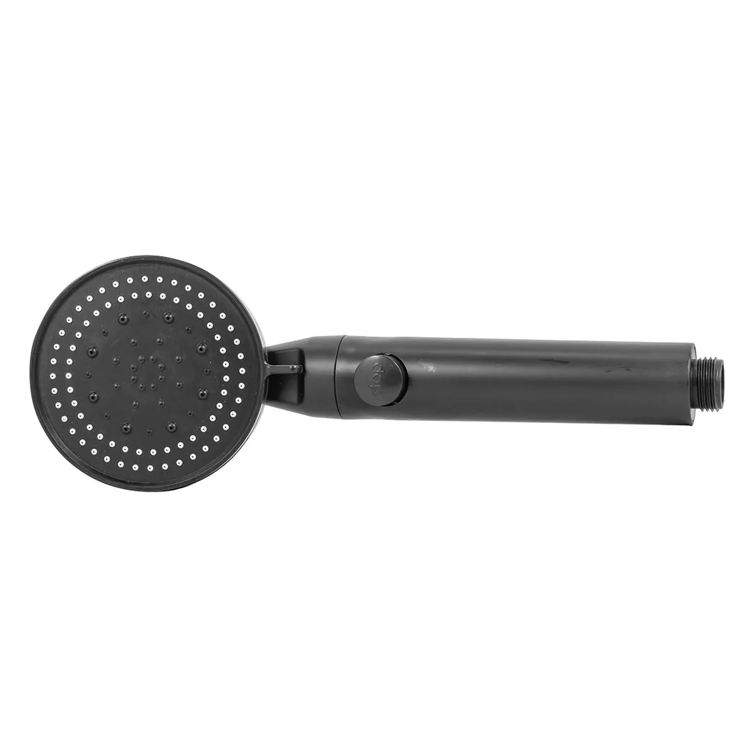 Лейка душевая с кнопкой подачи воды, поликарбонат, L-25см, ø-9см, 0-80°С, 5 режимов, массаж, экон. воды до 30% ISMA ISMA-SK-00601