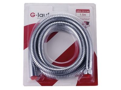 Душевой шланг в блистерной упаковке 1/2"х1/2" 150см G.LAUF URG-1313ii150