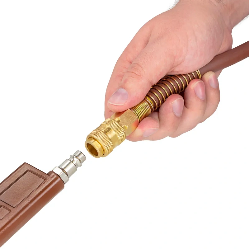 Шланг резиновый воздушный армированный с быстросъемами 8x14 мм, 10 м FoRSTIME FT-AHF-108