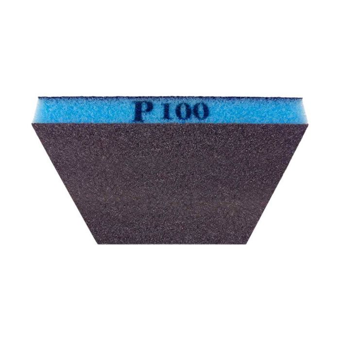 Двухсторонняя шлифовальная губка 98х120х13 мм, тип зерна - оксид алюминия Р100, HOREX SS100