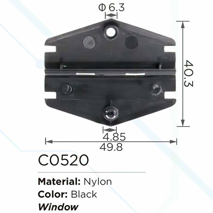 Клипса для крепления внутренней обшивки а/м GM пластиковая, 100 шт Forsage C0520(GM)