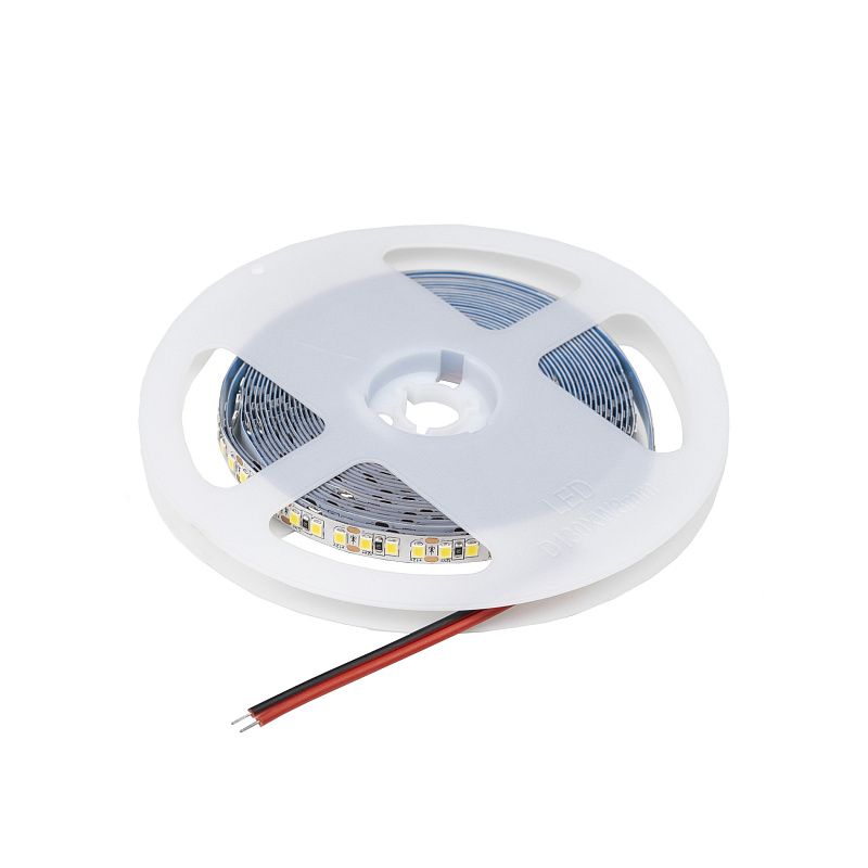 Лента светодиодная 14,4W/m, 12V, 8мм, 2835, 180 д/м, IP20, нейтральный белый, 4000K, CRI>80, 1600 Lm, 5м, AKS 125179