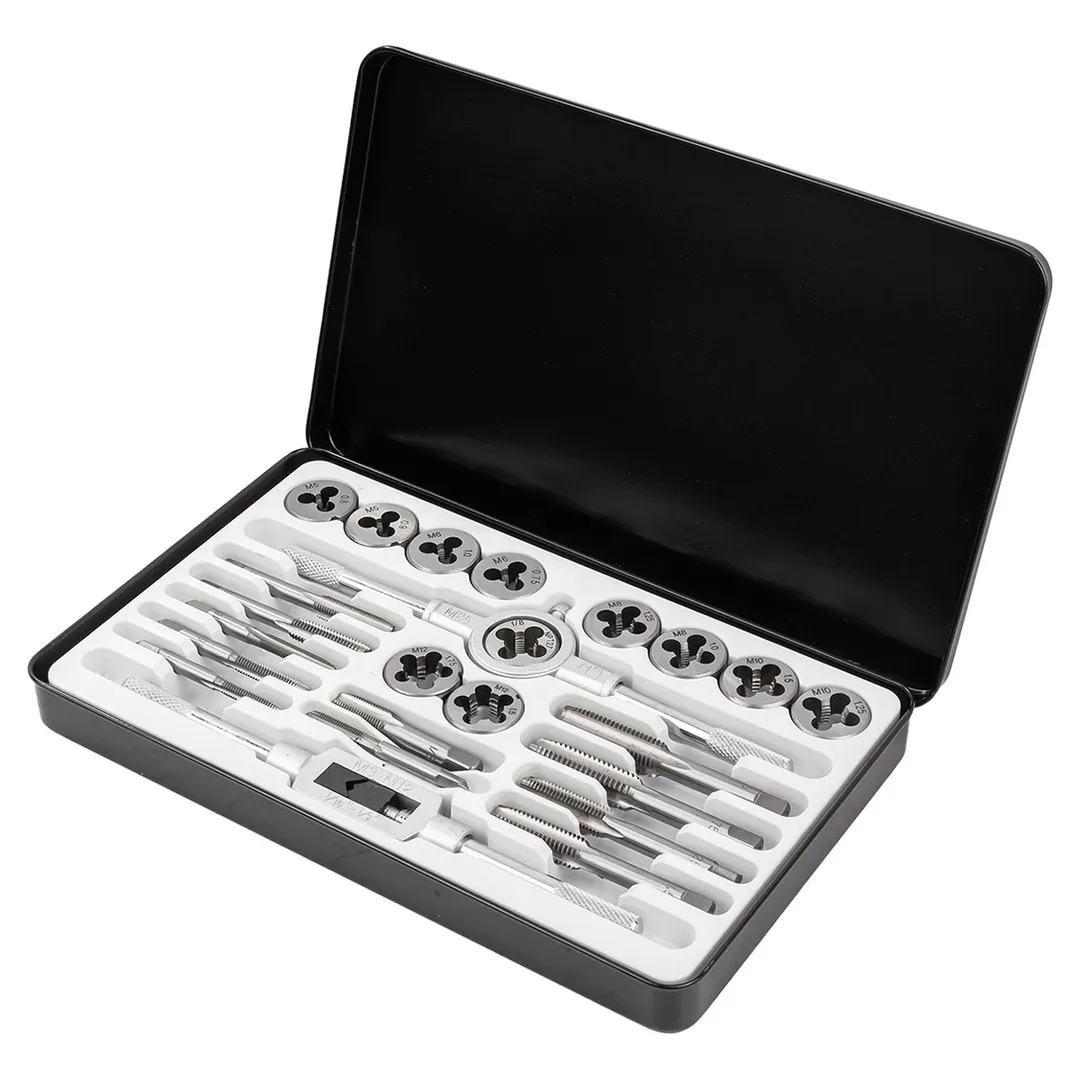 Набор метчиков и плашек метрических 24 пр М5х0.8/0.9, М6х0.75/1.0, М8х1.0/1.25, М10х1.25/1.5, М12х1.5/1.75 Forsage F-M024-1