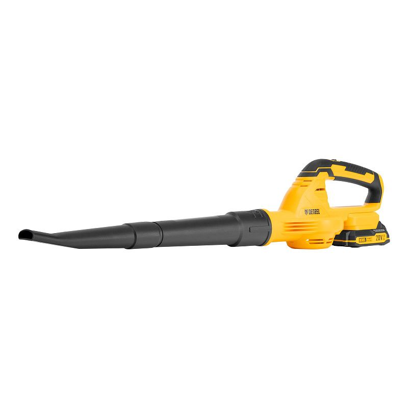 Воздуходувка аккумуляторная, AB-500, 60 м/с, 500 м3/ч, Li-Ion, 20 В Denzel 59608